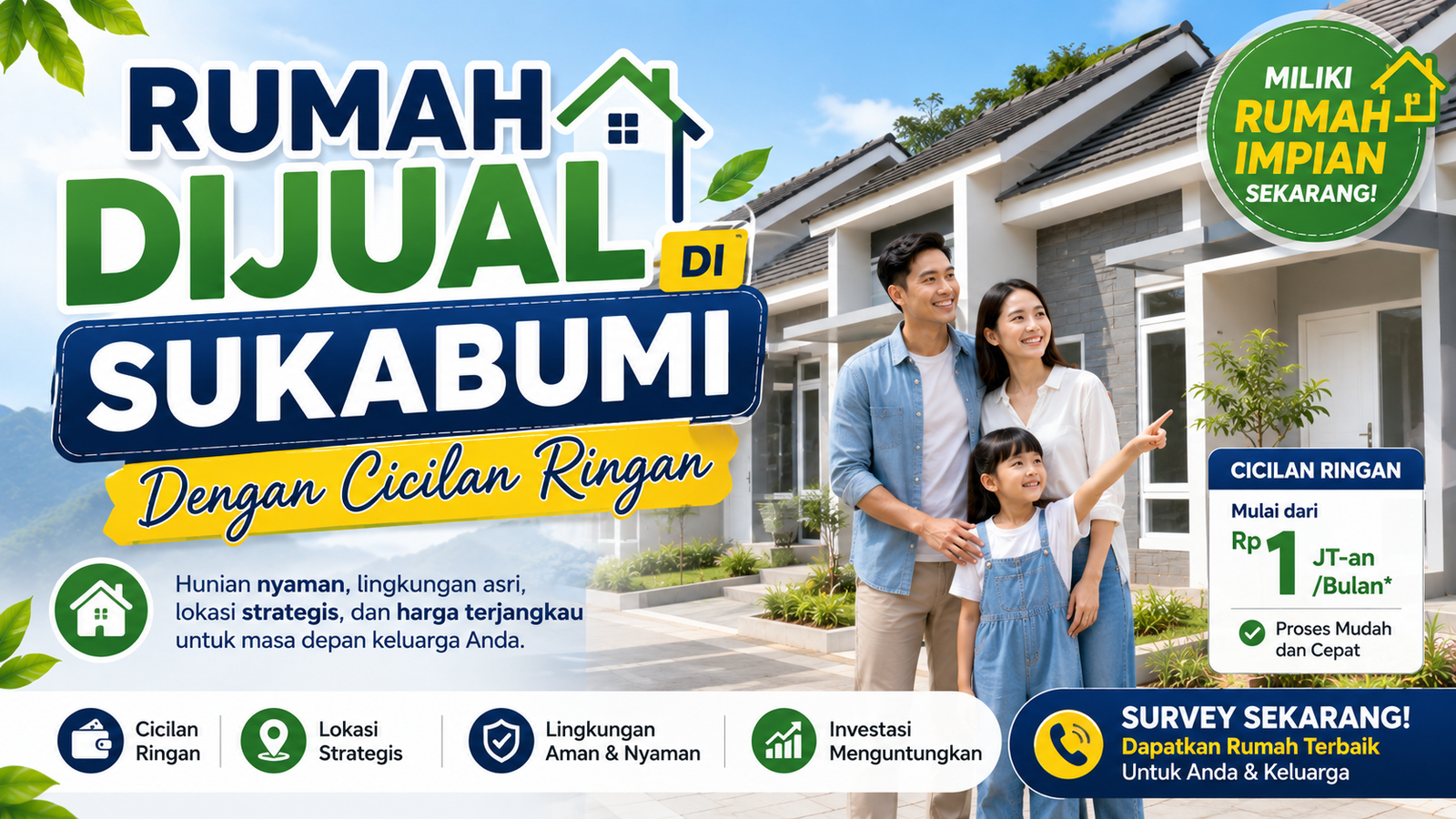 Read more about the article Rumah Dijual Di Sukabumi Dengan Cicilan Ringan
