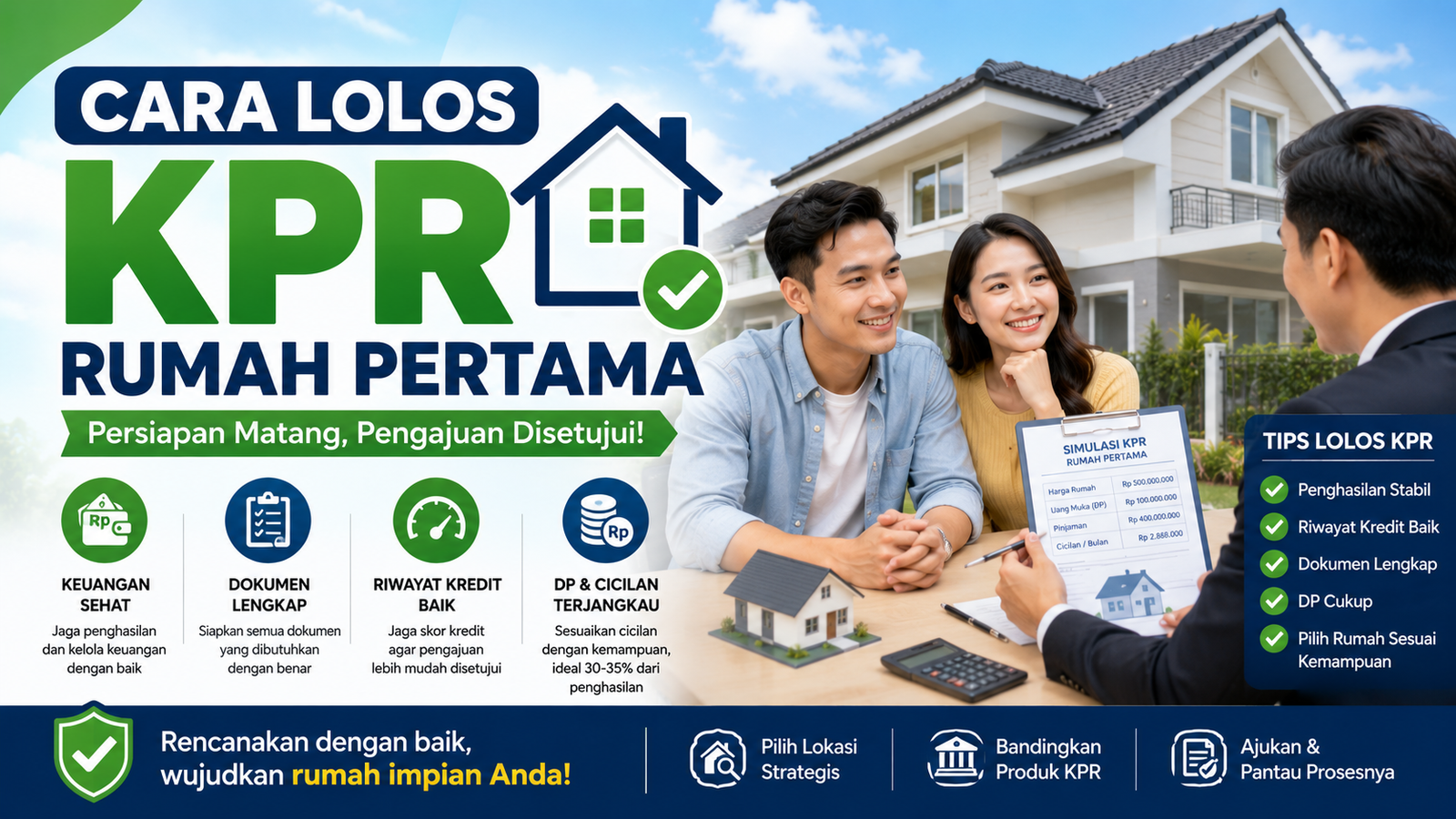 Read more about the article Cara Lolos KPR Rumah Pertama