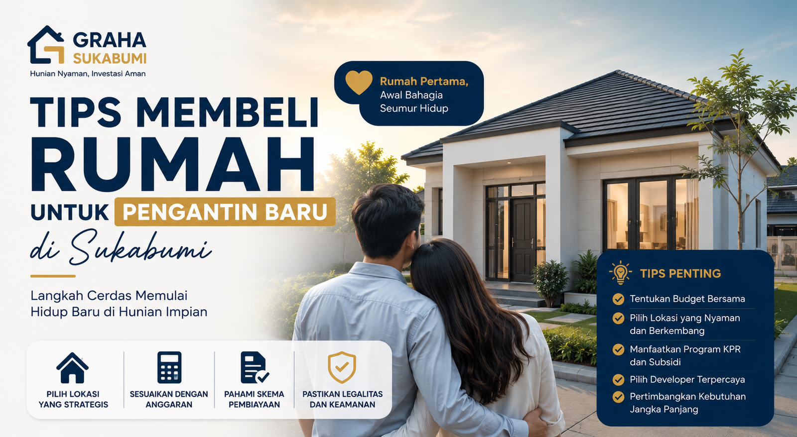 Read more about the article Tips Membeli Rumah untuk Pengantin Baru di Sukabumi