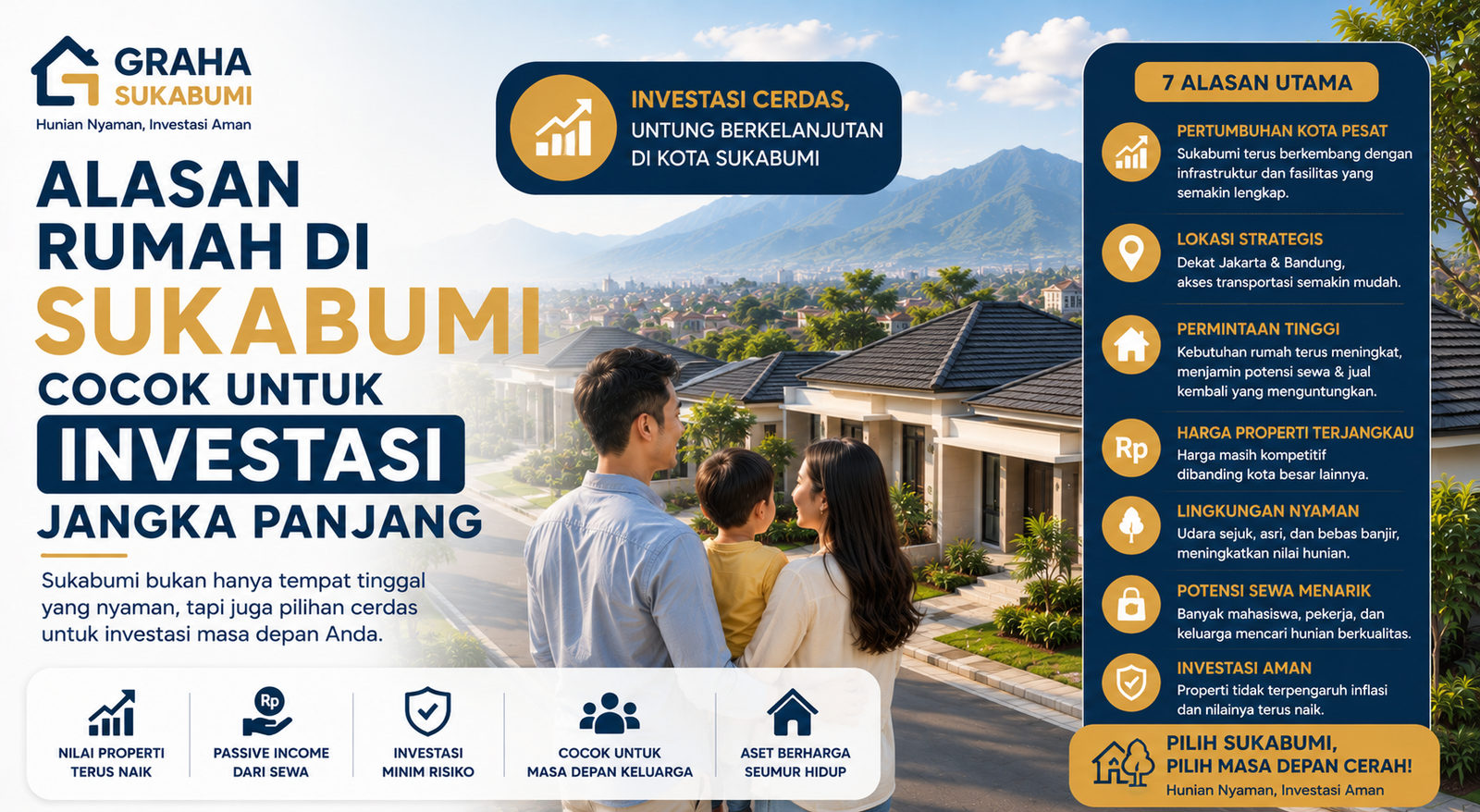 Read more about the article Alasan Rumah di Sukabumi Cocok untuk Investasi Jangka Panjang