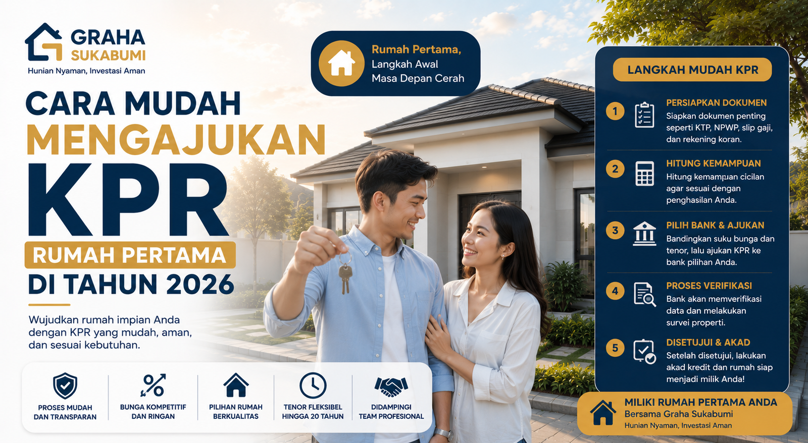 Read more about the article Cara Mudah Mengajukan KPR Rumah Pertama di Tahun 2026