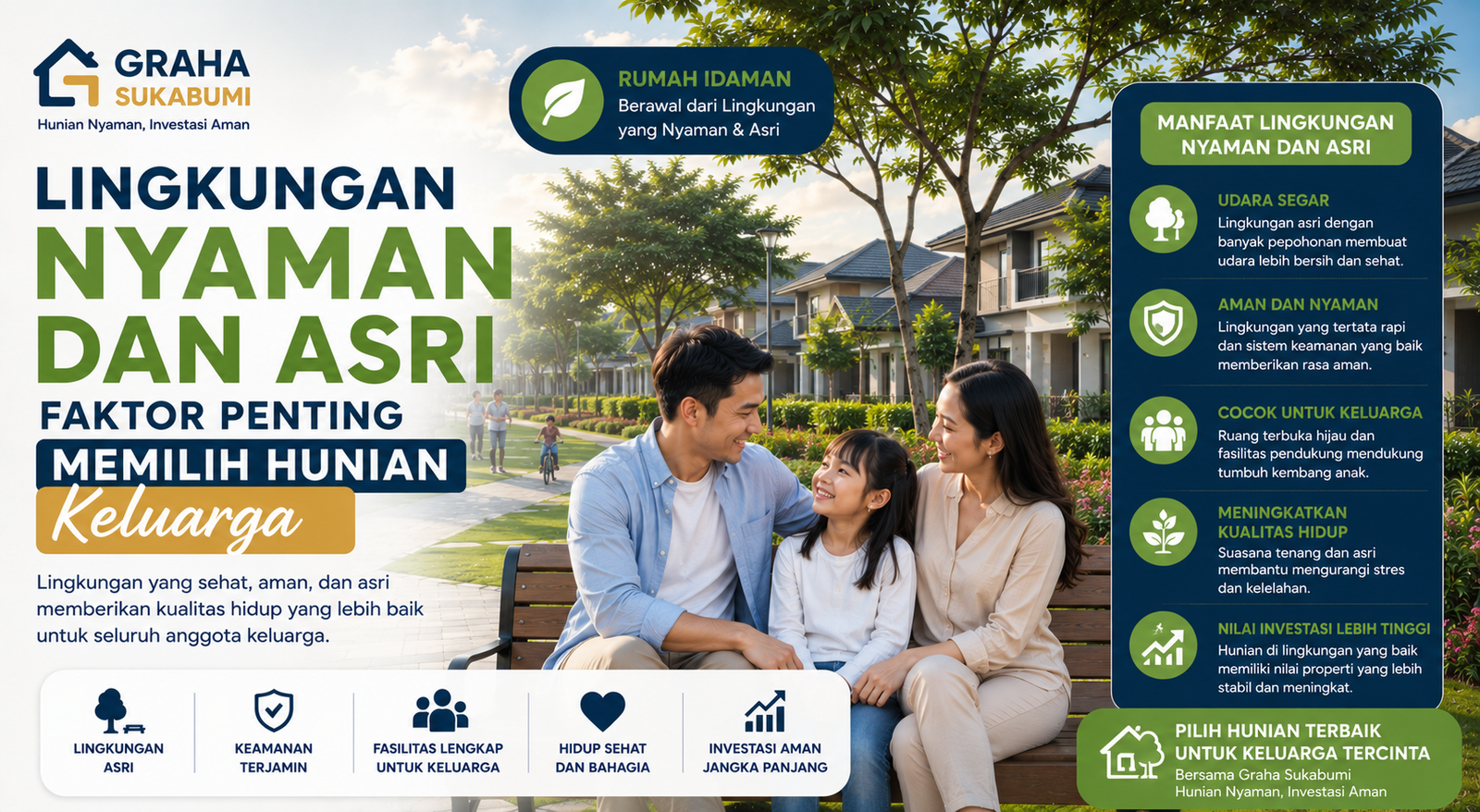 Read more about the article Lingkungan Nyaman dan Asri: Faktor Penting Memilih Hunian Keluarga